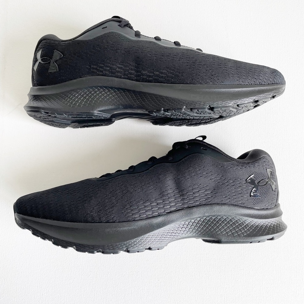 Under Armour Charged Bandit 7 Men's Black Shoes Size 9 running shoe sneaker New